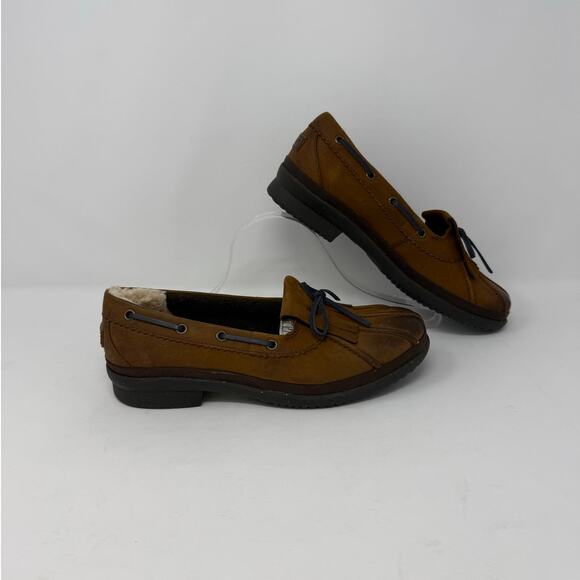 NWT UGG Chestnut HAYLIE Duck Boat Shoe Size 7.5 - Picture 1 of 8